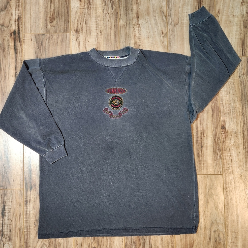 Vintage 80s Forenza Sun Faded Grunge Oversized Shirt Medium